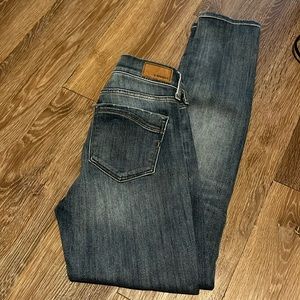 Express mid rise super skinny jeans